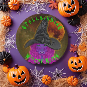 Zauberhexen-Bites Halloween-Party Pappteller