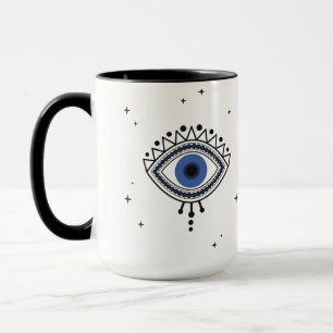 Zauberhexensymbol der Viel Glück-Blauen Augentali Tasse