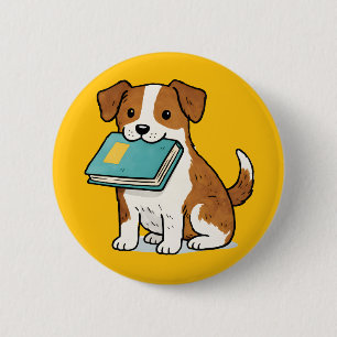 Zauberhund mit Buch Button