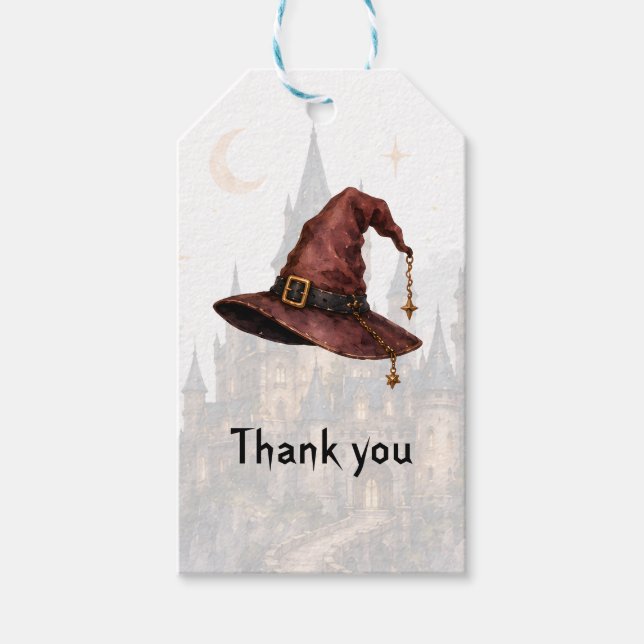Zauberhut Danke schön Geschenkanhänger (Vorderseite)