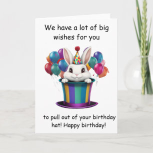 Zauberhutmotiv zum Geburtstag des fantastischen Ka Karte