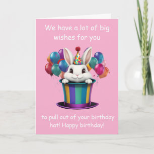 Zauberhutmotiv zum Geburtstag des fantastischen Ka Karte