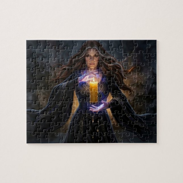 Zauberin der arkane Kerze Puzzle (Horizontal)