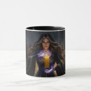 Zauberin der arkane Kerze Tasse
