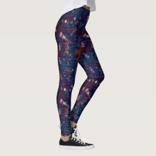 Zauberin Euphemia Dunkelblau Damen Leggings