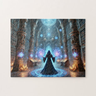 Zauberin Mystische Bibliothek Alte Magie & Geheimn Puzzle