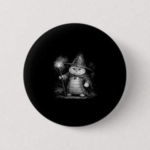 Zauberkatze Magie Fantasy lustig vintage Tabby Mem Button
