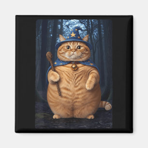 Zauberkatze Witze Witzige Halloween Männer Frauen Magnet
