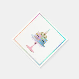 Zauberkuchen | Fantasy Watercolor Party Serviette