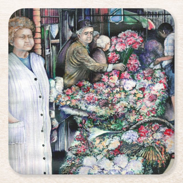 Zaubermoment auf dem Misloc-Markt Rechteckiger Pappuntersetzer (Vorderseite)