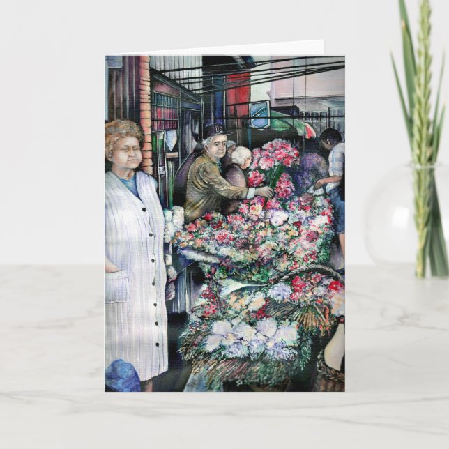 Zaubermoment auf dem Misloc-Markt Ungarn Grußwagen Karte (Vorderseite)