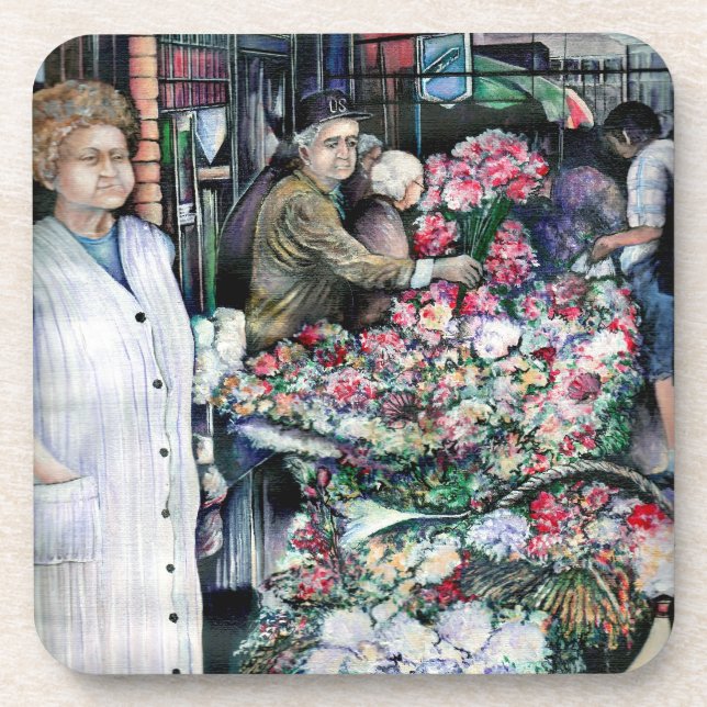 Zaubermoment auf dem Misloc-Markt Untersetzer (Vorderseite)