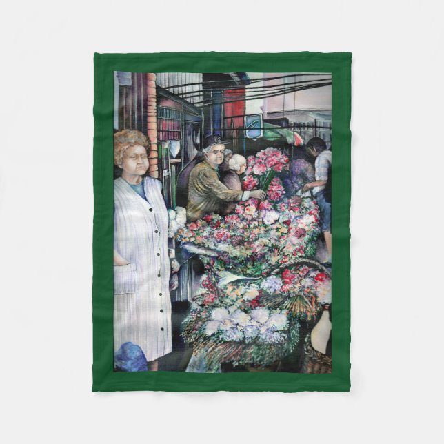 Zaubermoment auf dem Raketenmarkt Fleecedecke (Vorderseite)