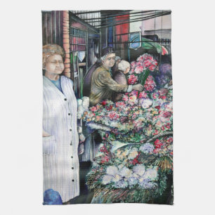 Zaubermoment auf dem Raketenmarkt Handtuch