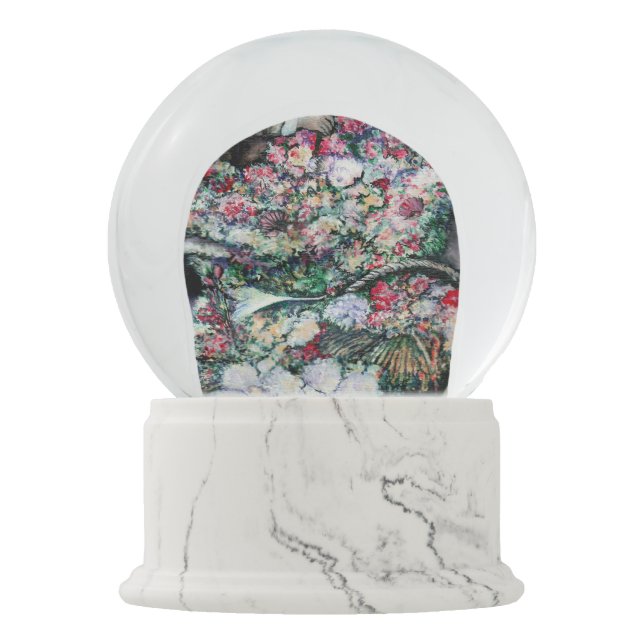 Zaubermoment auf dem Raketenmarkt Schneekugel (Vorderseite)