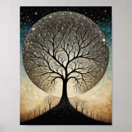 Zaubermystischer Baum Poster