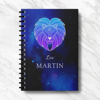Zaubername mit Zodiac signiert Leo-Notebook Notizblock