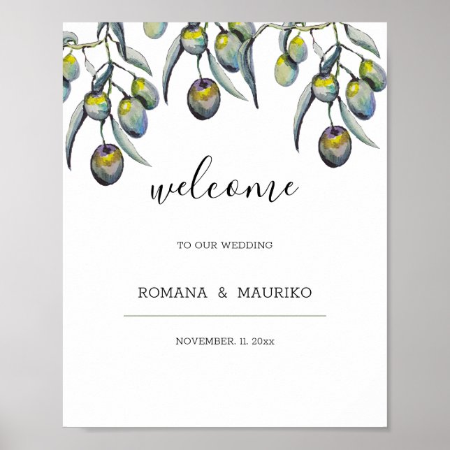 Zauberöle Wasserfarbe Handgemalt Poster (Vorne)