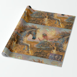 Zauberpapier für Ochre Paint Horse Wrapping Geschenkpapier