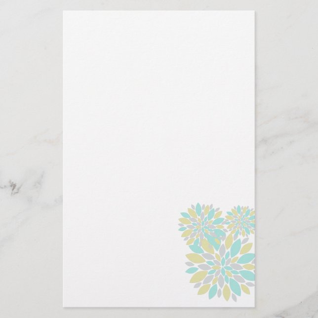 Zauberpastellfarbene Blume Briefpapier (Vorderseite)