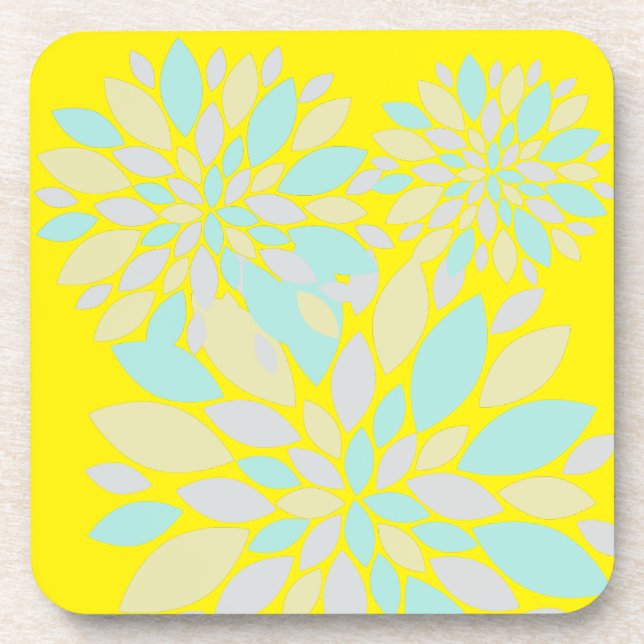 Zauberpastellfarbene Blume Getränkeuntersetzer (Vorderseite)