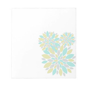 Zauberpastellfarbene Blume Notizblock