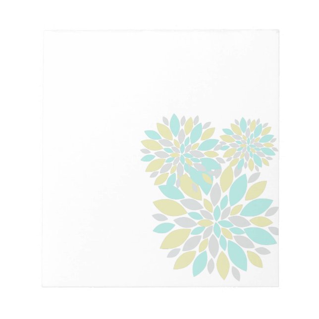 Zauberpastellfarbene Blume Notizblock (Vorderseite)