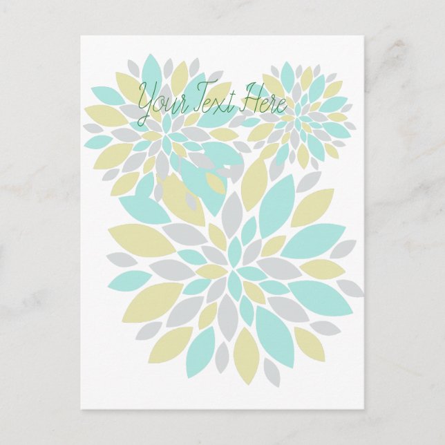 Zauberpastellfarbene Blume Postkarte (Vorderseite)