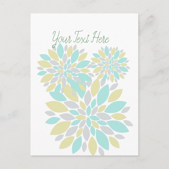 Zauberpastellfarbene Blume Postkarte (Vorderseite)