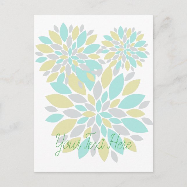 Zauberpastellfarbene Blume Postkarte (Vorderseite)