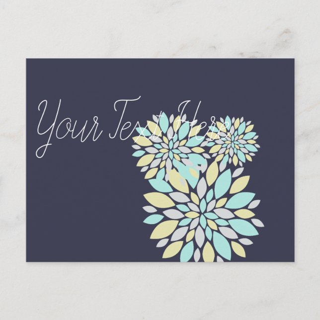 Zauberpastellfarbene Blume Postkarte (Vorderseite)