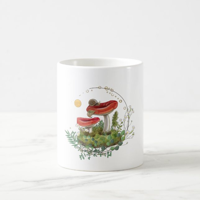 Zauberpilze Vintage Kaffeetasse (Mittel)