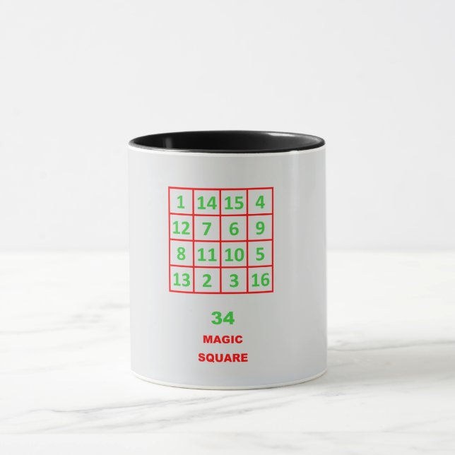 Zauberquadrat-Tasse Tasse (Zentrum)