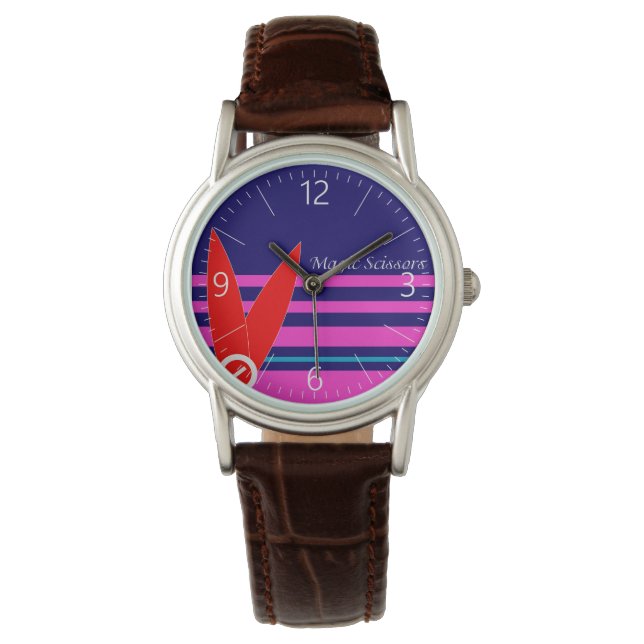 Zauberschere Armbanduhr (Vorderseite)