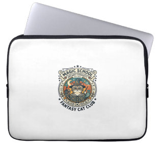 Zauberschule Fantasy Katze Süße Kitty Design - Mag Laptopschutzhülle