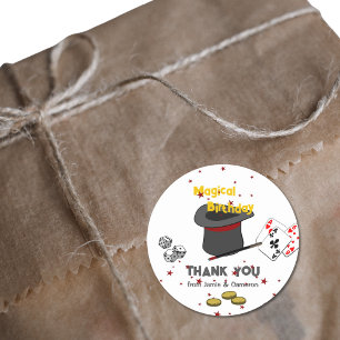 Zaubershow Gemeinsame Geburtstags Dankeschön von N Runder Aufkleber