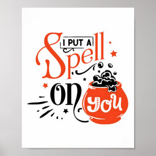 Zauberspruch, den ich dir zu Halloween-heiliger Ja Poster