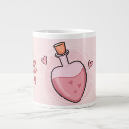 Zauberspruch der rosa-valentinischen Cupiden-Liebe Jumbo-Tasse