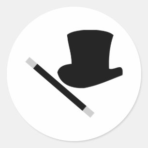 Zauberstab Runder Aufkleber