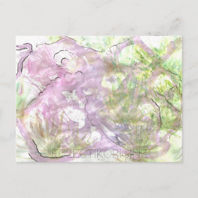 Zaubertinte Postkarte (Vorderseite)