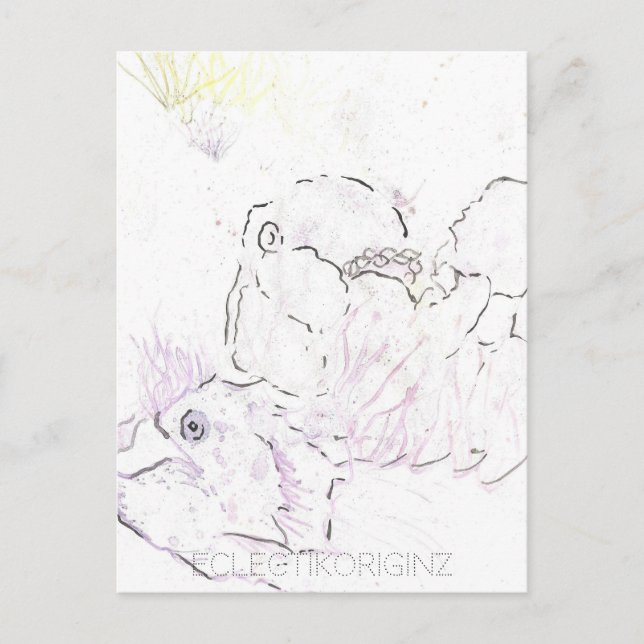 Zaubertinte Postkarte (Vorderseite)