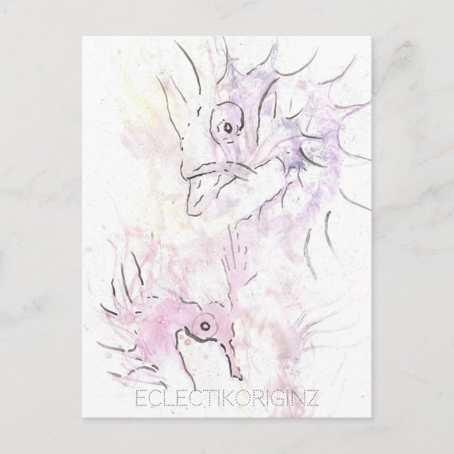 Zaubertinte Postkarte (Vorderseite)