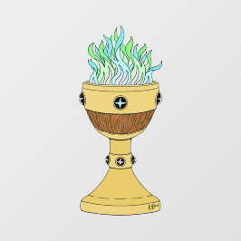 Zaubertrank in Mazer und Chalice Combo Fensteraufkleber