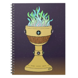 Zaubertrank in Mazer und Chalice Combo Notizblock