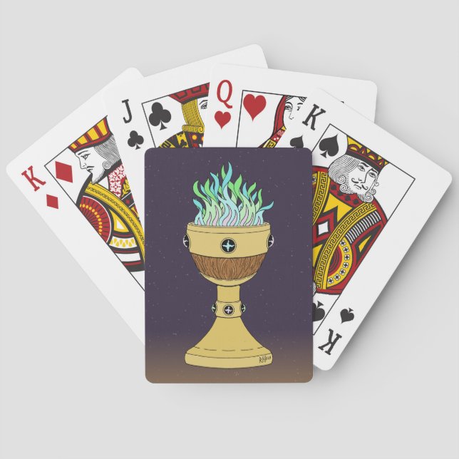 Zaubertrank in Mazer und Chalice Combo Spielkarten (Rückseite)