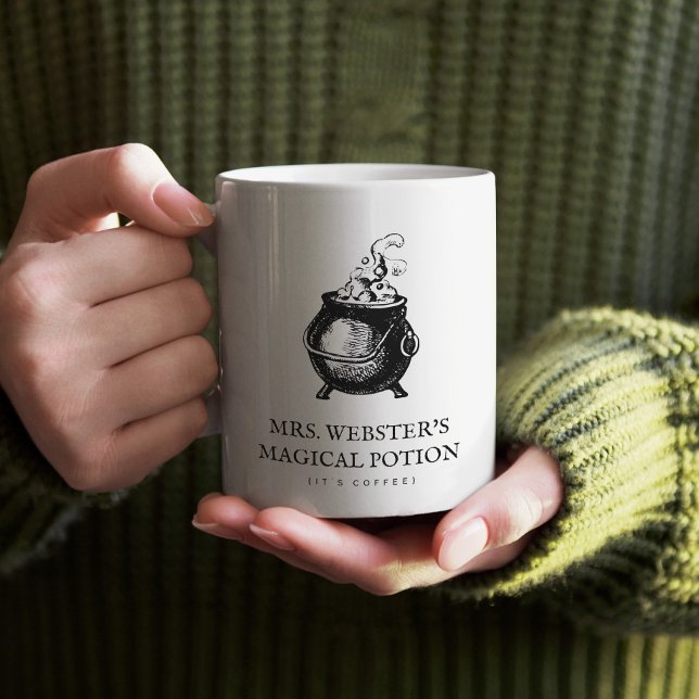 Zaubertrank lustig Halloween-Hexenkessel Kaffeetasse (Von Creator hochgeladen)