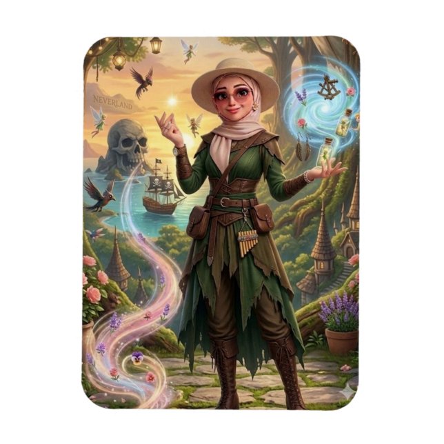 Zauberwald-Fantasie-Puzzle Magnet (Vertikal)