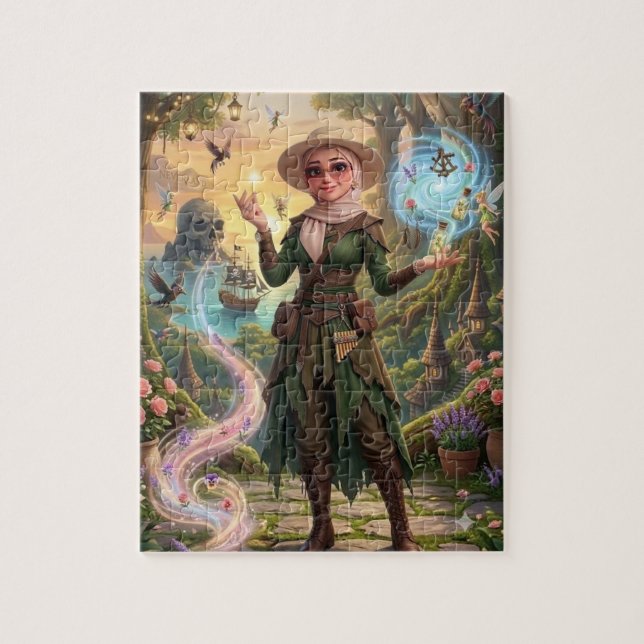 Zauberwald-Fantasie-Puzzle Puzzle (Vertikal)