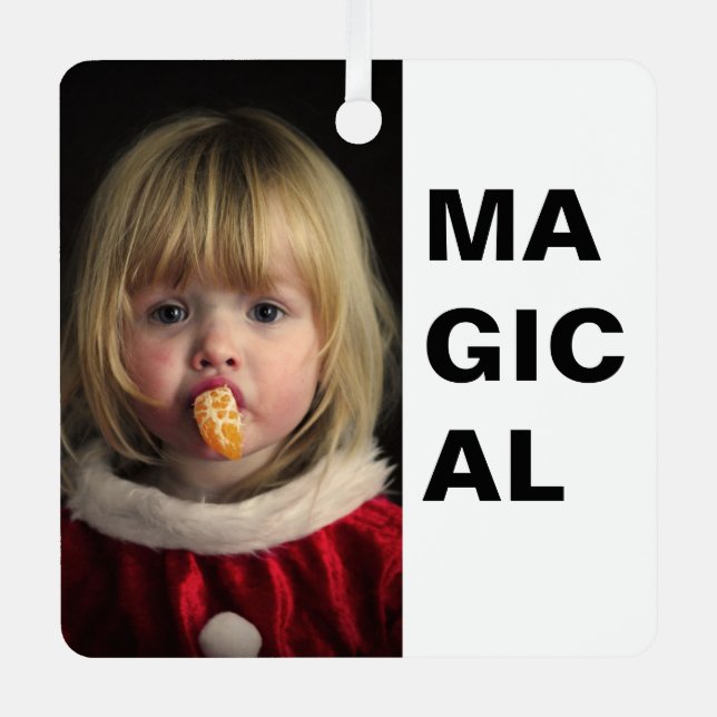 Zauberzeit Ornament Aus Metall (Vorderseite)