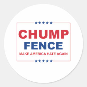 ZAUN DER TROTTEL - Make America Hate Again - Anti- Runder Aufkleber